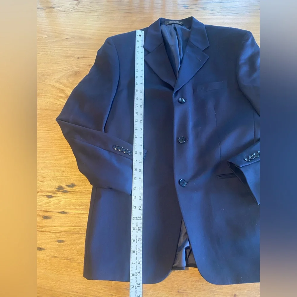 Jones New York‎ Dark Navy Men's Pleated Cuff Classic Suit Preowned